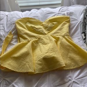 Lauren James strapless bow back top